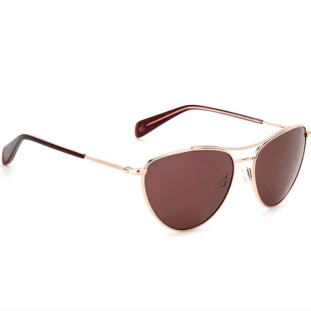 Rag and Bone Aviator Pilot Sunglasses Red Gold Designer Luxury Celebrity #148 - Picture 4 of 7